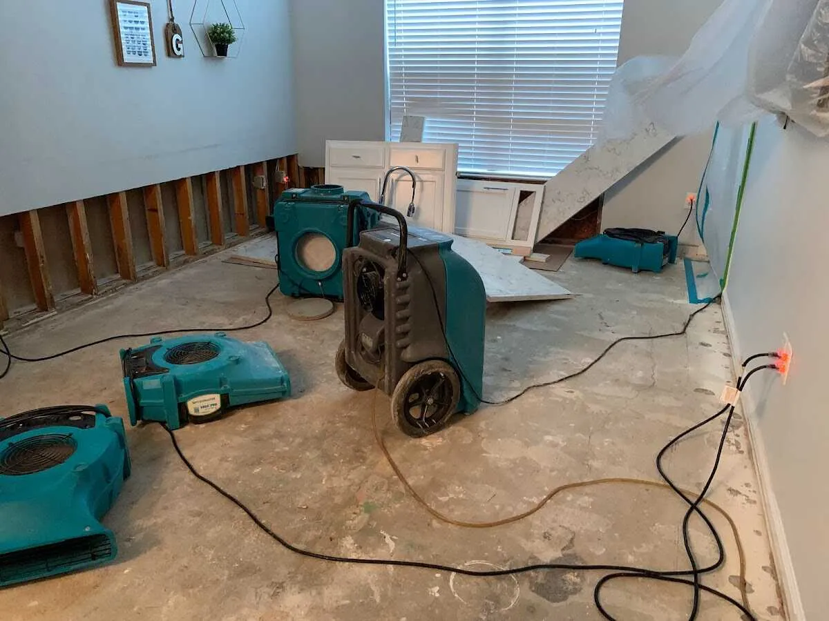 Dehumidifier in flood-cut room for Water Extraction & Removal in Reedsburg